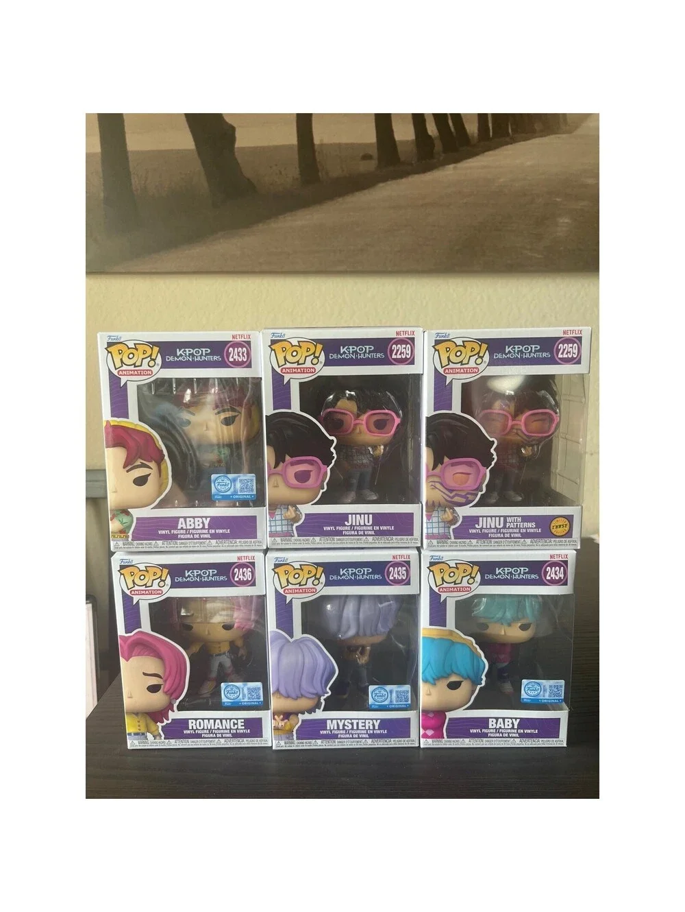 ALL SIX Saja Boys Funko Pops K-Pop Demon Hunters Jinu CHASE Mystery Romance Abby